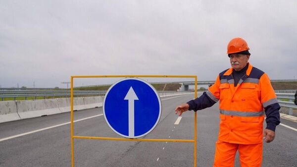 Открытие движения на новом объездном пути возле села Мичурино в Северной Осетии - Sputnik Южная Осетия