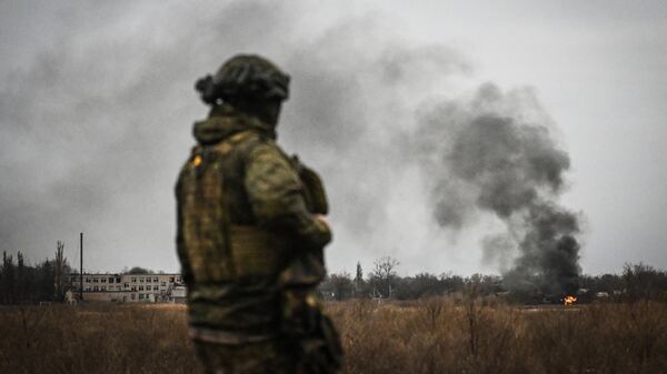 Военнослужащий группировки войск Центр в зоне СВО. Архивное фото  - Sputnik Южная Осетия