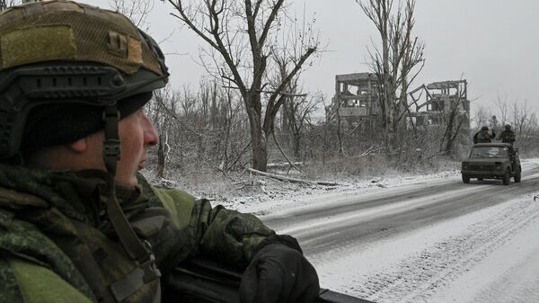 Военнослужащие Вооруженных сил России в зоне СВО. Архивное фото  - Sputnik Южная Осетия