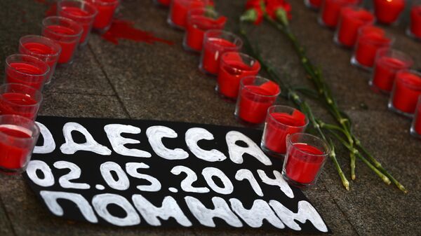 Акции, посвященные годовщине трагедии в Доме профсоюзов в Одессе - Sputnik Южная Осетия
