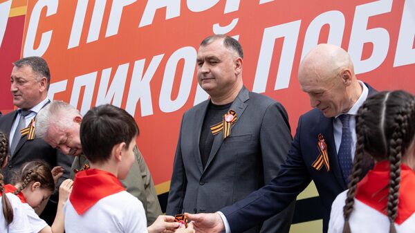 Старт акции Георгиевская ленточка в Цхинвале - Sputnik Южная Осетия