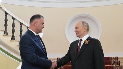 Встреча президента РФ В. Путина и иностранных лидеров