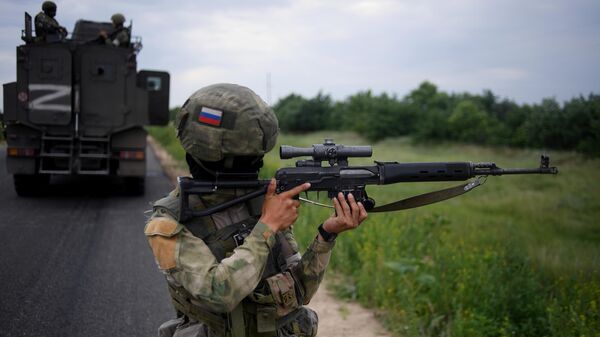 Российские военнослужащие в зоне специальной военной операции. Архивное фото  - Sputnik Южная Осетия