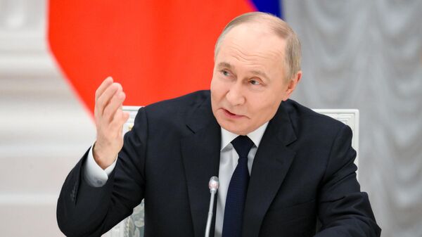 Встреча президента Владимира Путина с представителями деловых кругов - Sputnik Южная Осетия