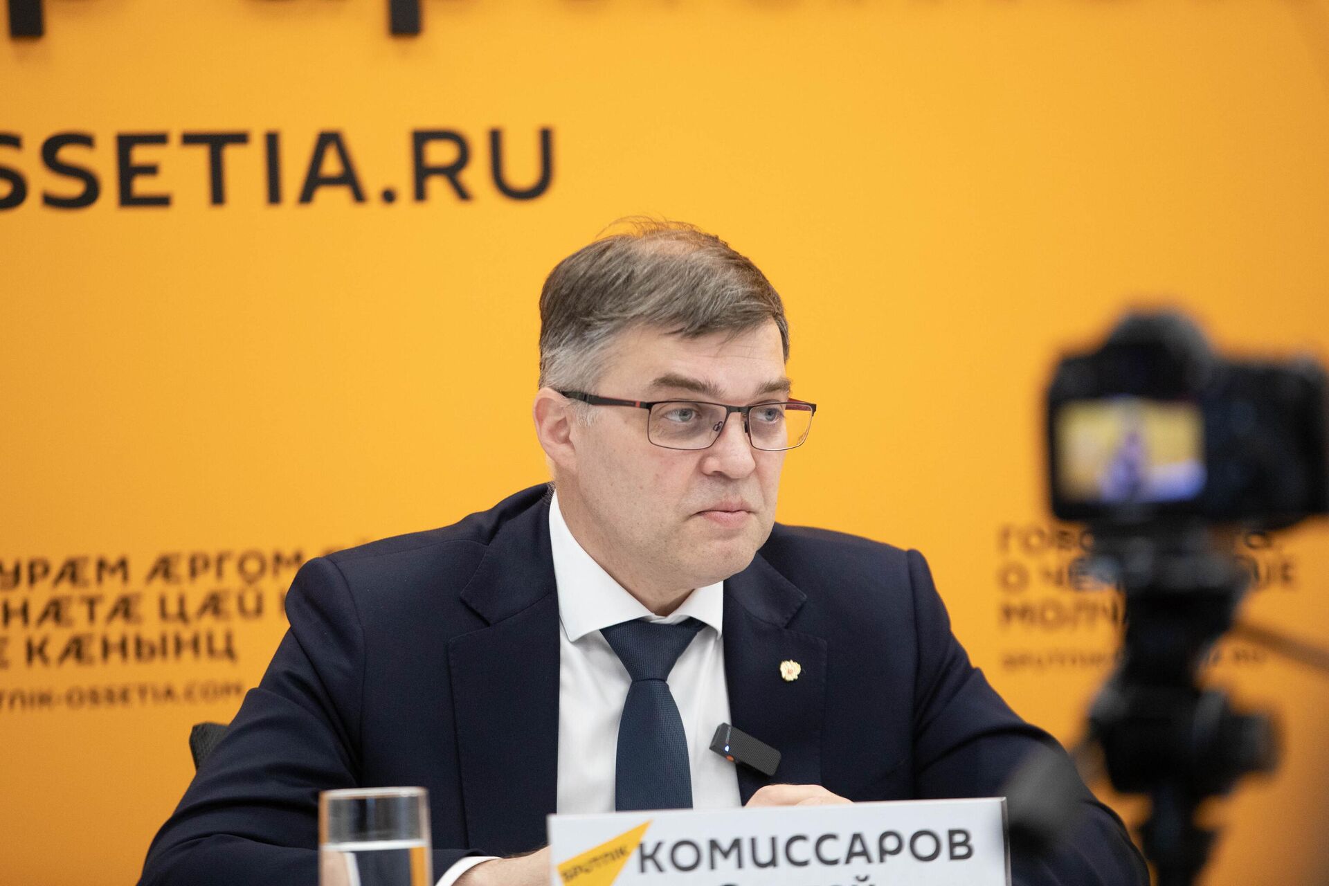 Сергей Комиссаров на пресс-конференции в Sputnik - Sputnik Южная Осетия, 1920, 28.08.2025