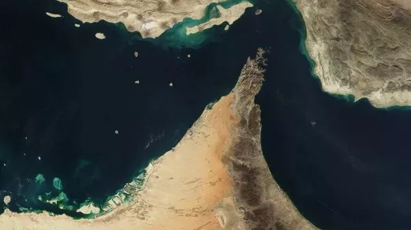 Вид на Ормузский пролив из космоса. Архивное фото - Sputnik Южная Осетия