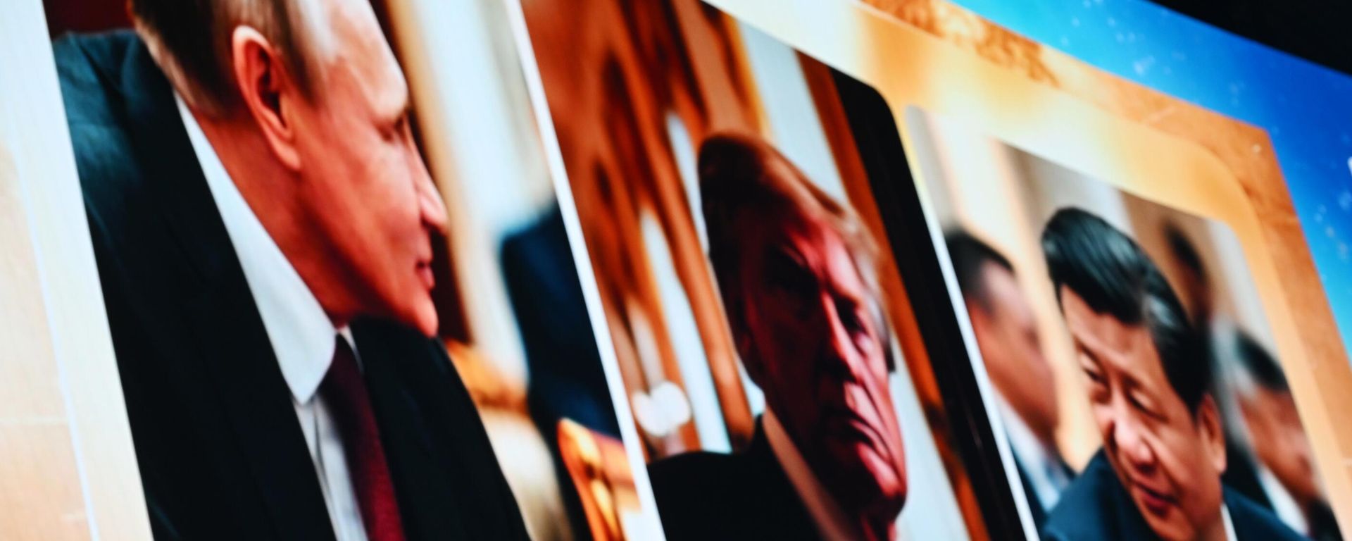 Фото президента РФ Владимира Путина, президента США Дональда Трампа и председателя КНР Си Цзиньпина. - Sputnik Южная Осетия, 1920, 22.10.2026