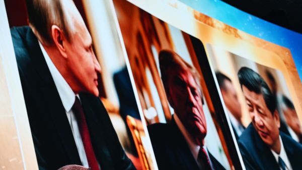 Фото президента РФ Владимира Путина, президента США Дональда Трампа и председателя КНР Си Цзиньпина. - Sputnik Южная Осетия