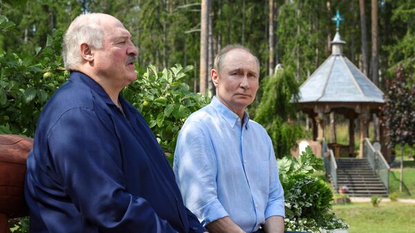 Президент РФ Владимир Путин и президент Белоруссии Александр Лукашенко посетили Валаам - Sputnik Южная Осетия
