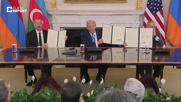 Лидеры США, Армении и Азербайджана подписали совместную декларацию по урегулированию конфликта между Ереваном и Баку - Sputnik Южная Осетия