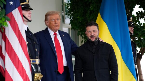 Дональд Трамп ӕмӕ Владимир Зеленский - Sputnik Хуссар Ирыстон