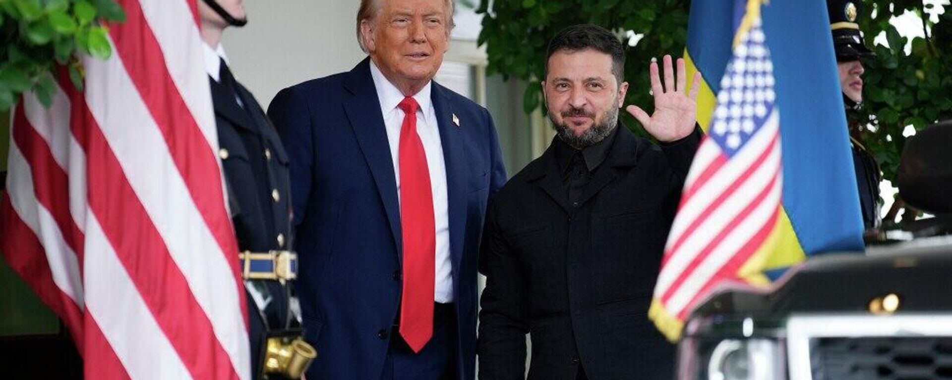 Главное о встрече между Трампом, Зеленским и европейскими лидерами: - Sputnik Южная Осетия, 1920, 19.08.2025