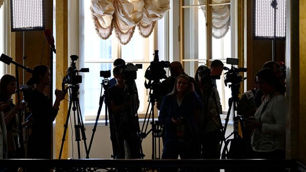 Журналисты на Международном форуме объединенных культур в Санкт-Петербурге - Sputnik Южная Осетия