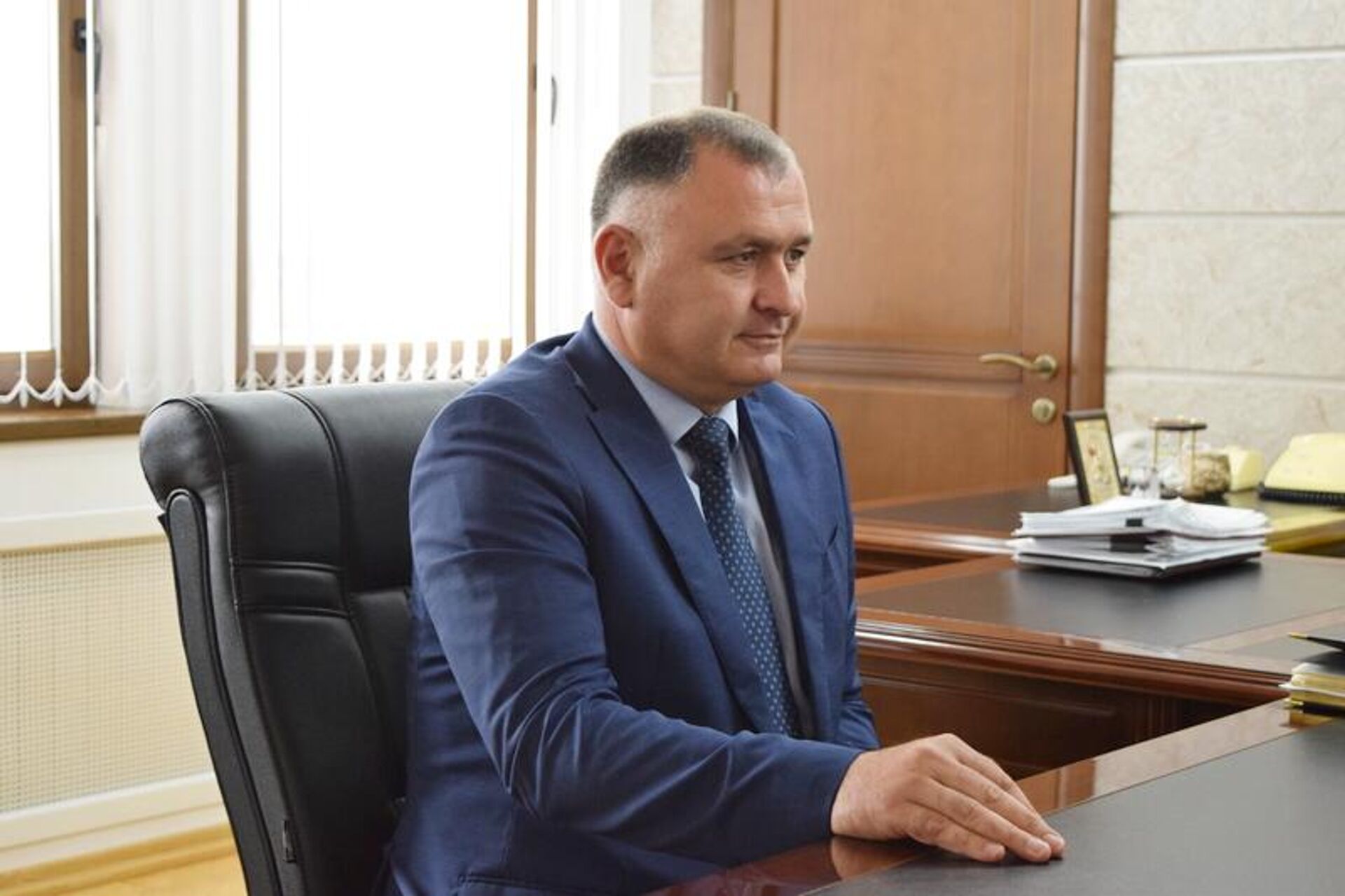 Встреча президента РЮО Алана Гаглоева с председателем Юго-Осетинского отделения МОД Высший Совет осетин Леонидом Тибиловым  - Sputnik Южная Осетия, 1920, 15.09.2025