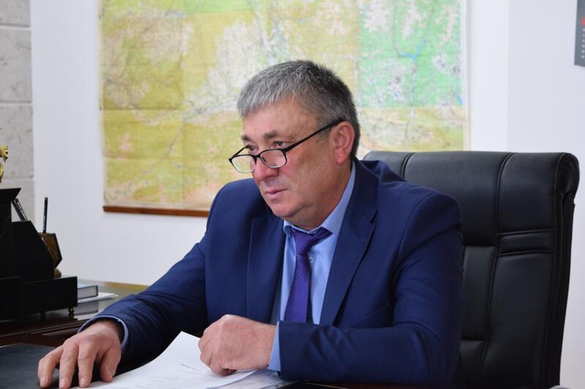 Встреча президента РЮО Алана Гаглоева с министром сельского хозяйства Вахтангом Мамитовым Встреча президента РЮО Алана Гаглоева с министром сельского хозяйства Вахтангом Мамитовым - Sputnik Южная Осетия, 1920, 15.09.2025