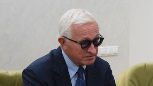 Президент Южной Осетии Алан Гаглоев провел встречу с президентом Российского союза промышленников и предпринимателей (РСПП) Александром Шохиным - Sputnik Южная Осетия
