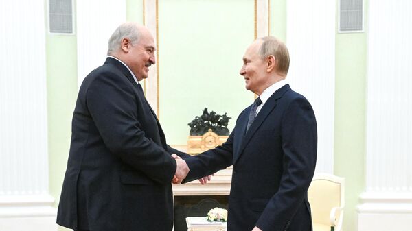 Встреча президента РФ Владимира Путина с президентом Белоруссии Александром Лукашенко - Sputnik Южная Осетия