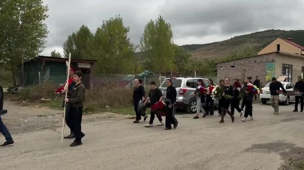 В Цхинвале простились с погибшим в зоне проведения СВО бойцом Артуром Габатовым (Кæжæх) - Sputnik Южная Осетия