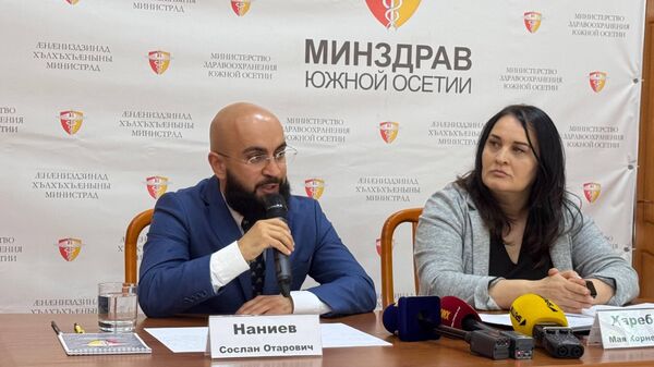 Пресс-конференция министра здравоохранения Южной Осетии Сослана Наниева  - Sputnik Южная Осетия