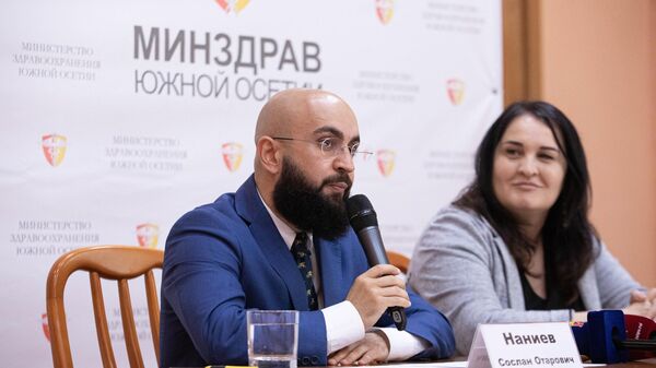 Пресс-конференция в Минздраве РЮО - Sputnik Южная Осетия