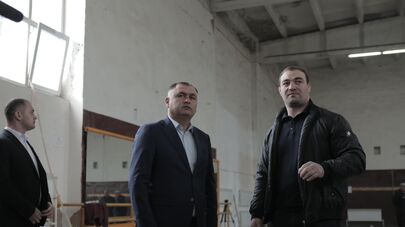 Строительные работы в спортшколе