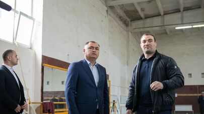 Строительные работы в спортшколе
