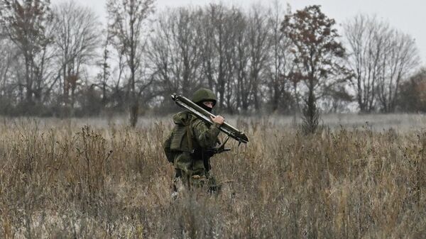 Боевая работа самоходной пушки 2С7 Пион группировки Запад - Sputnik Южная Осетия