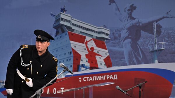 Закладка атомного ледокола Сталинград - Sputnik Южная Осетия