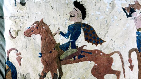 Войлочный ковер с цветными аппликациями 5-3 вв. до н. э. Государственный Эрмитаж. - Sputnik Южная Осетия