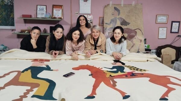 Воссоздание коллекции войлочных предметов скифо-сарматского периода - Sputnik Южная Осетия