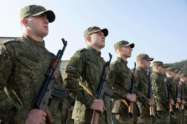 Церемония приведения к военной присяге новобранцев в Южной Осетии - Sputnik Южная Осетия