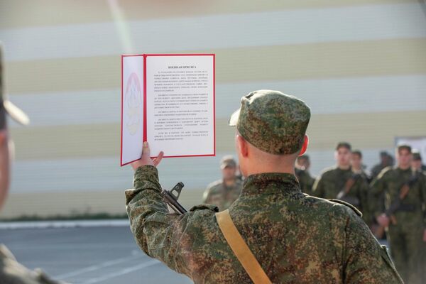 Церемония приведения к военной присяге новобранцев в Южной Осетии - Sputnik Южная Осетия