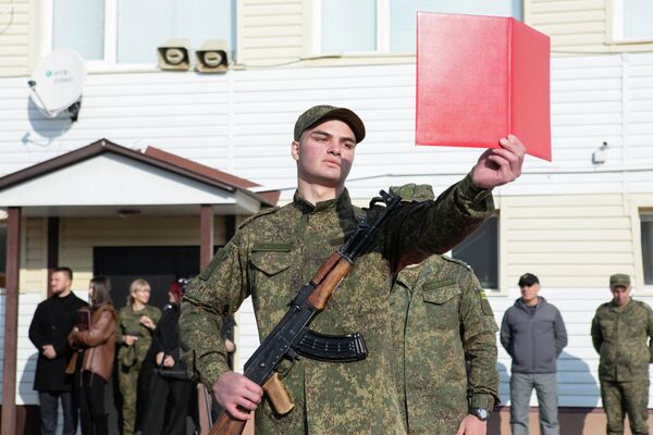 Церемония приведения к военной присяге новобранцев в Южной Осетии - Sputnik Южная Осетия