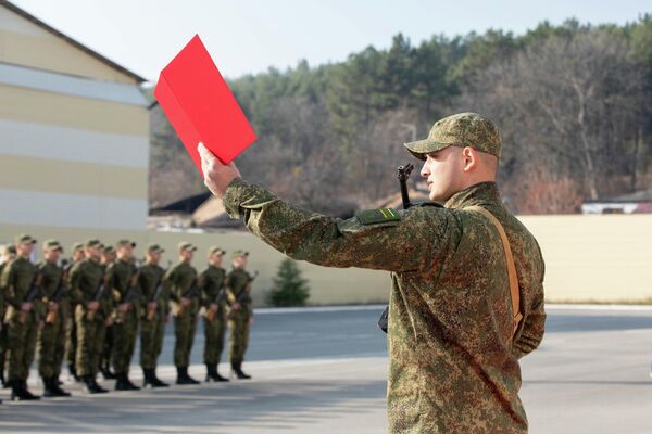 Церемония приведения к военной присяге новобранцев в Южной Осетии - Sputnik Южная Осетия