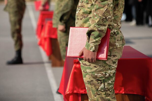 Церемония приведения к военной присяге новобранцев в Южной Осетии - Sputnik Южная Осетия