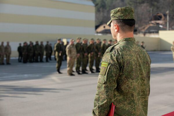 Церемония приведения к военной присяге новобранцев в Южной Осетии - Sputnik Южная Осетия