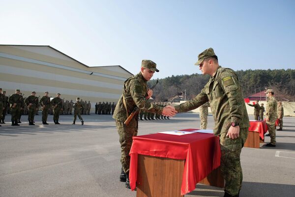 Церемония приведения к военной присяге новобранцев в Южной Осетии - Sputnik Южная Осетия