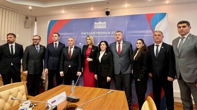 Встреча депутатов фракции "Справедливая Россия" с делегацией парламента Южной Осетии в Госдуме