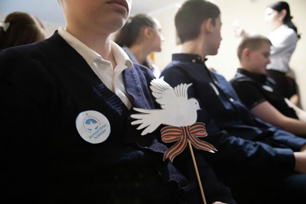 Всероссийский урок мужества Памяти неизвестного солдата в Русском доме в Цхинвале - Sputnik Южная Осетия