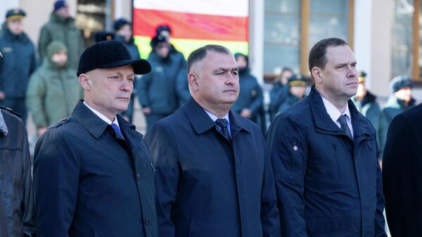 Торжественная церемония передачи спецтехники МЧС России в дар южноосетинским коллегам  - Sputnik Южная Осетия