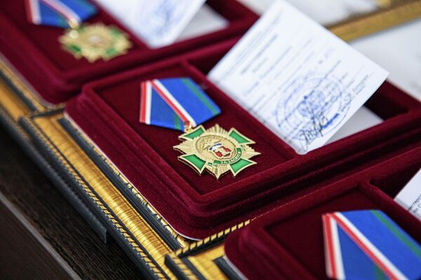 Медаль ГУ МВД России по СКФО За заслуги - Sputnik Южная Осетия