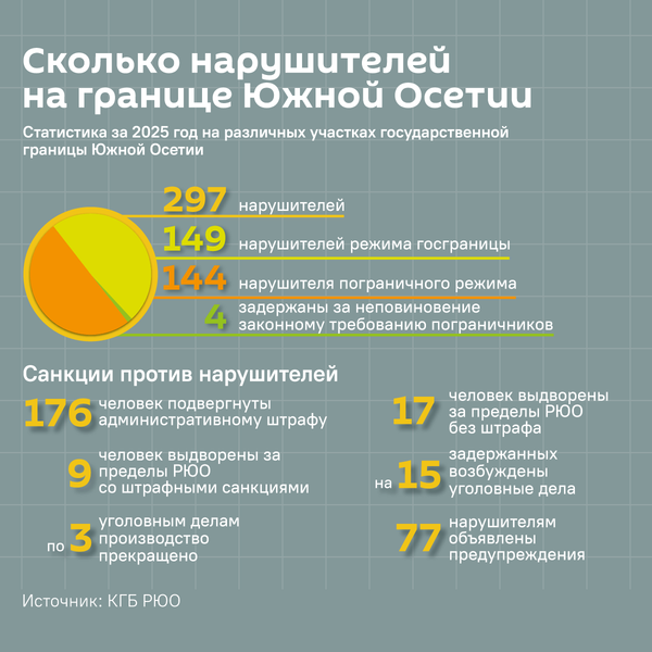 Сколько нарушителей госграницы задержали в Южной Осетии с начала 2025 года  - Sputnik Южная Осетия
