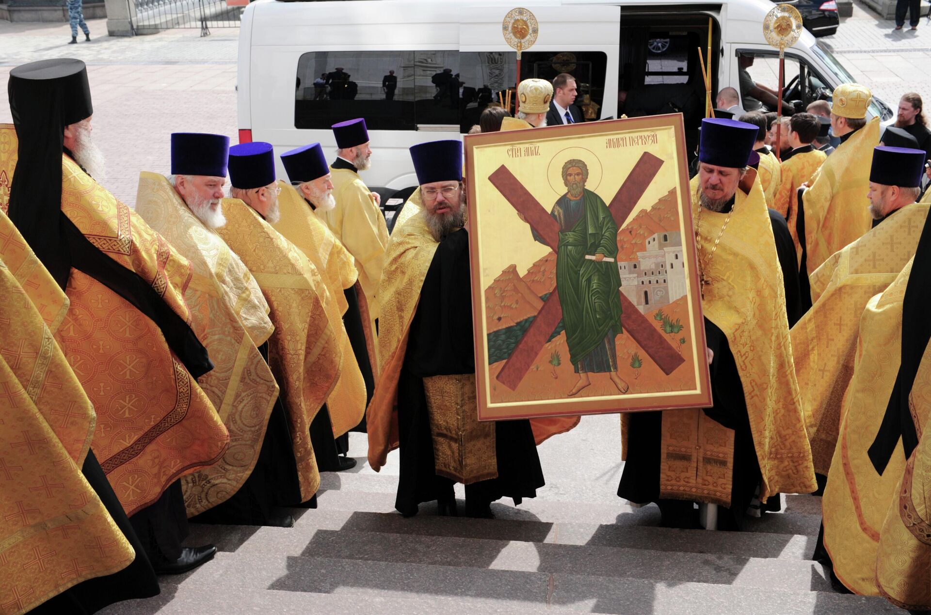 Крест апостола Андрея Первозванного. Архивное фото - Sputnik Южная Осетия, 1920, 12.12.2025