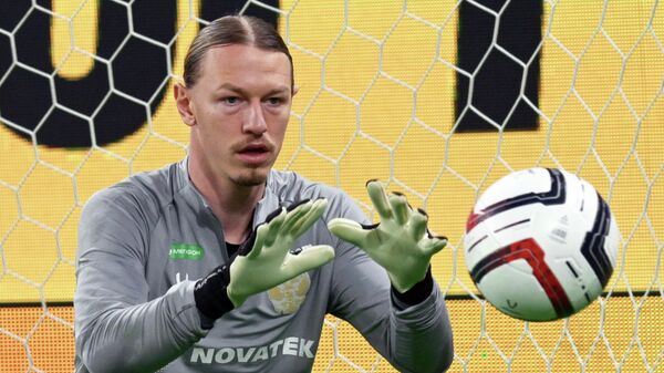 Вратарь Матвей Сафонов. Архивное фото - Sputnik Южная Осетия