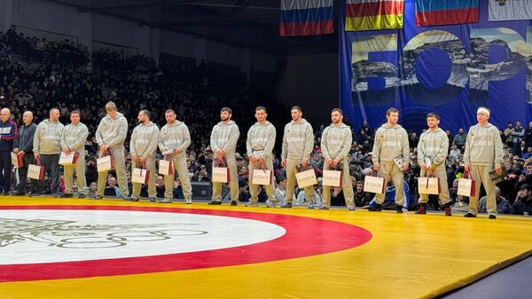 Матчевая встреча сборных Осетии и Дагестана во Владикавказе  - Sputnik Южная Осетия