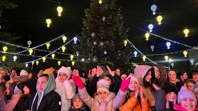 Открытие главной елки Южной Осетии в Цхинвале