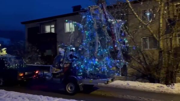 В Цхинвале вновь курсирует Новогодний поезд - Sputnik Южная Осетия