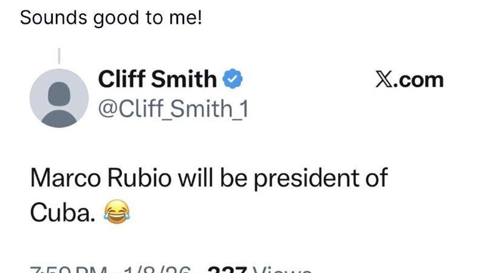 Трампу понравилась идея назначить госсекретаря США Рубио президентом Кубы Трампу понравилась идея назначить госсекретаря США Рубио президентом Кубы - Sputnik Южная Осетия, 1920, 11.01.2026