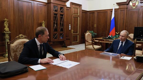 Президент Владимир Путин встретился с первым вице-премьером Денисом Мантуровым - Sputnik Южная Осетия