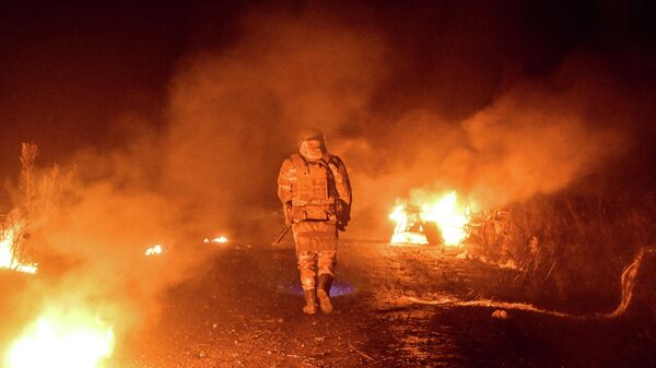 Российский военнослужащий в зоне СВО. Архивное фото  - Sputnik Южная Осетия